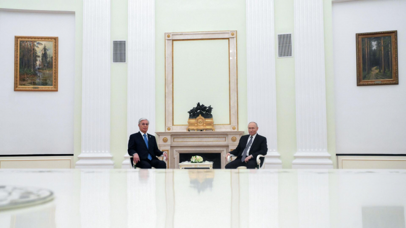 Токаев поблагодарил Путина за теплый прием